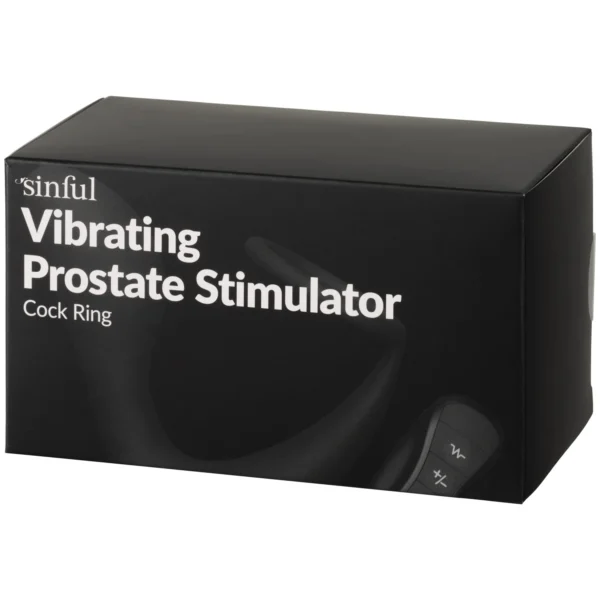 Sinful Vibrating Remote-controlled Prostate Stimulator with Cock Ring - Image 6